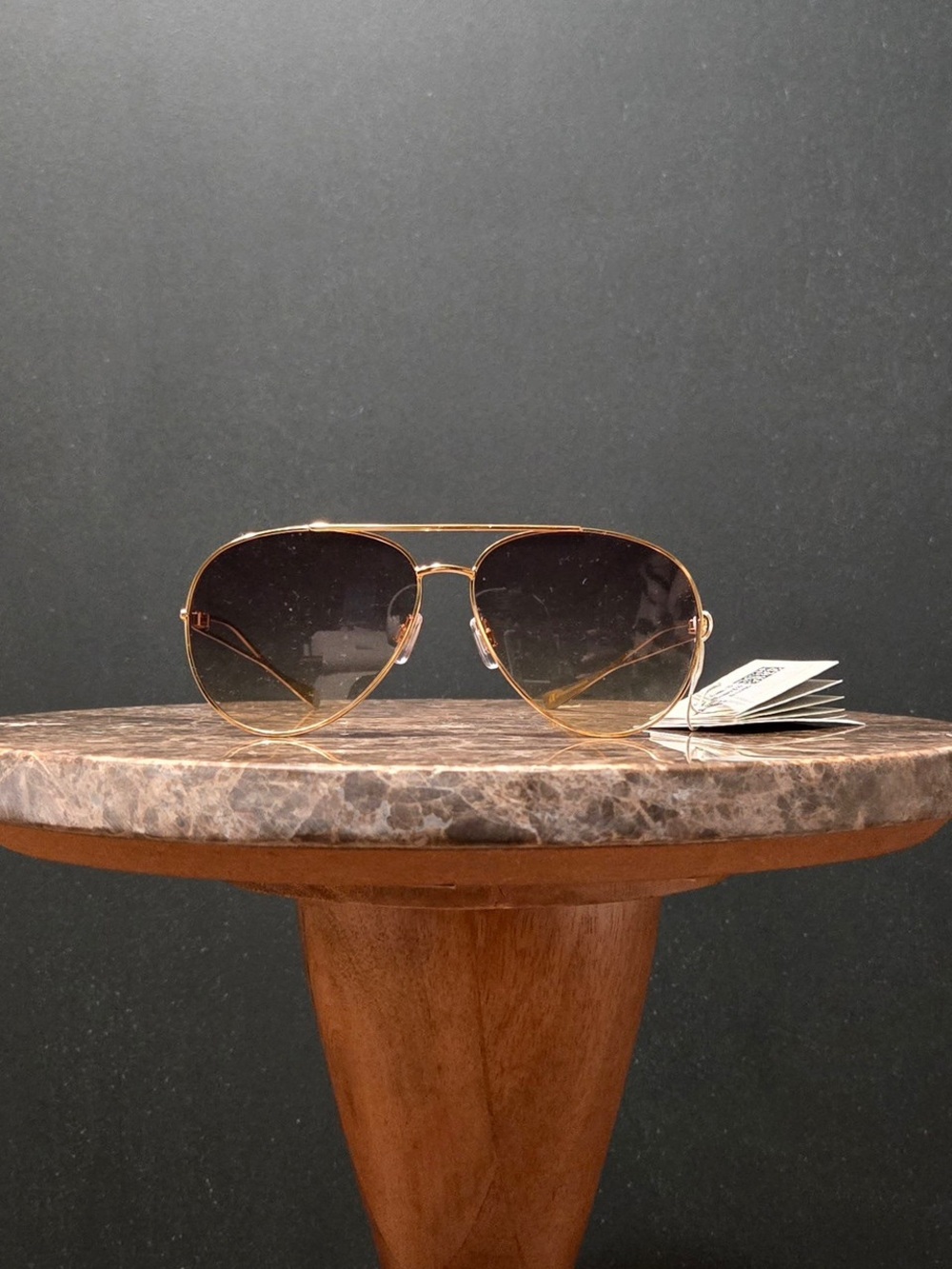 h&m | aviator | metal frame | gradient lens | gold
